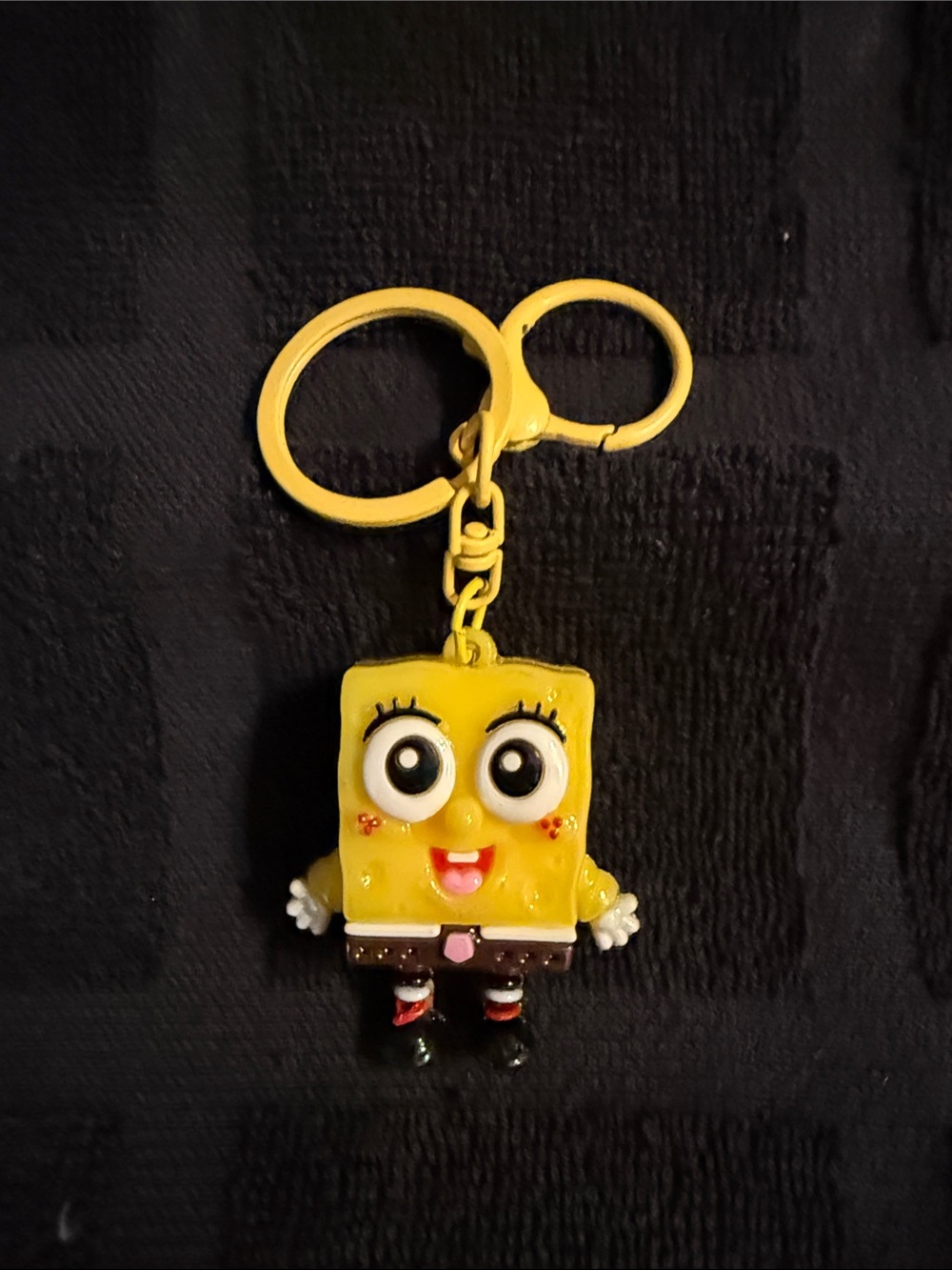 SpongeBob -Inspired Yellow Character Keychain for Kids
